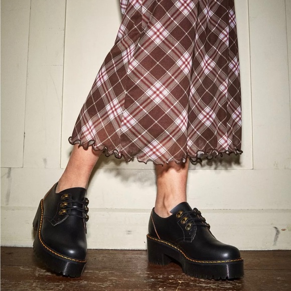 Dr Martens LEONA LO VINTAGE SMOOTH LEATHER HEELED SHOES SIZE 10 women’s - Picture 9 of 9